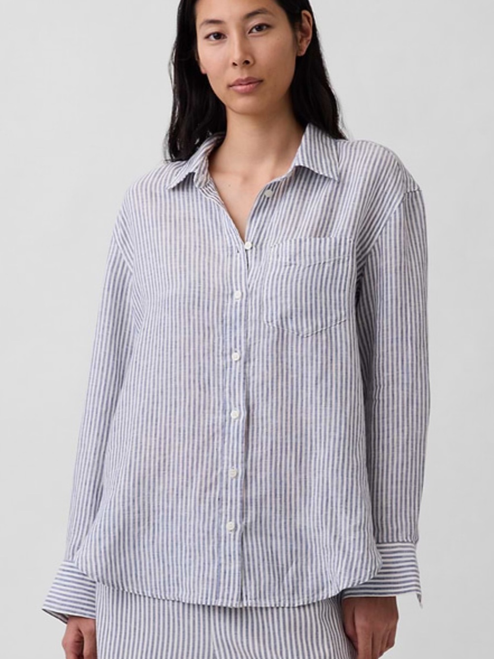 Gap oversized linen shirt